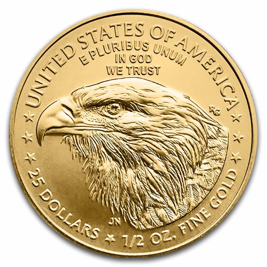 2025 1/2 oz American Gold Eagle Coin BU