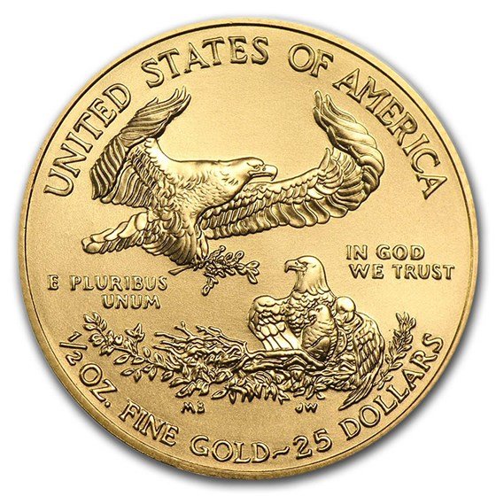 2021 1/2 oz American Gold Eagle Coin BU (Type 1)