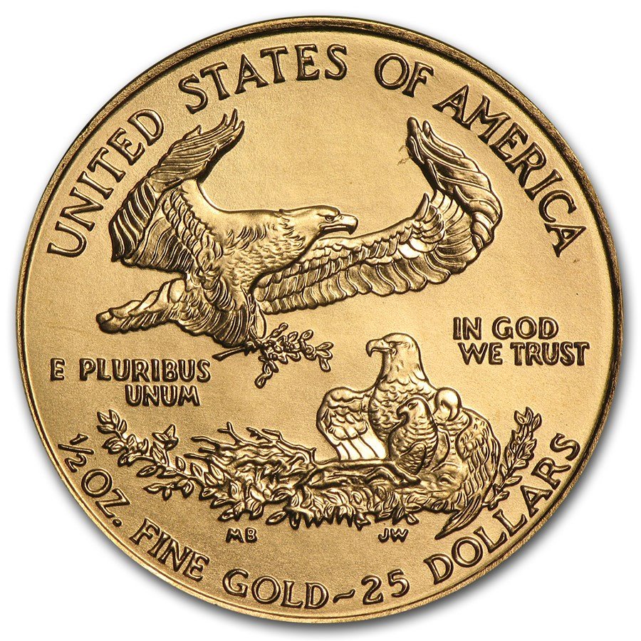 1999 1/2 oz American Gold Eagle BU