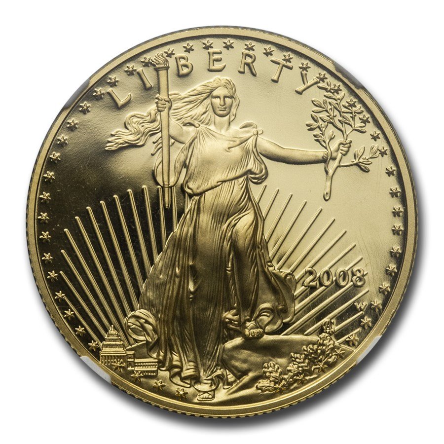 1/2 oz Proof American Gold Eagle PF-70 NGC (Random Year)