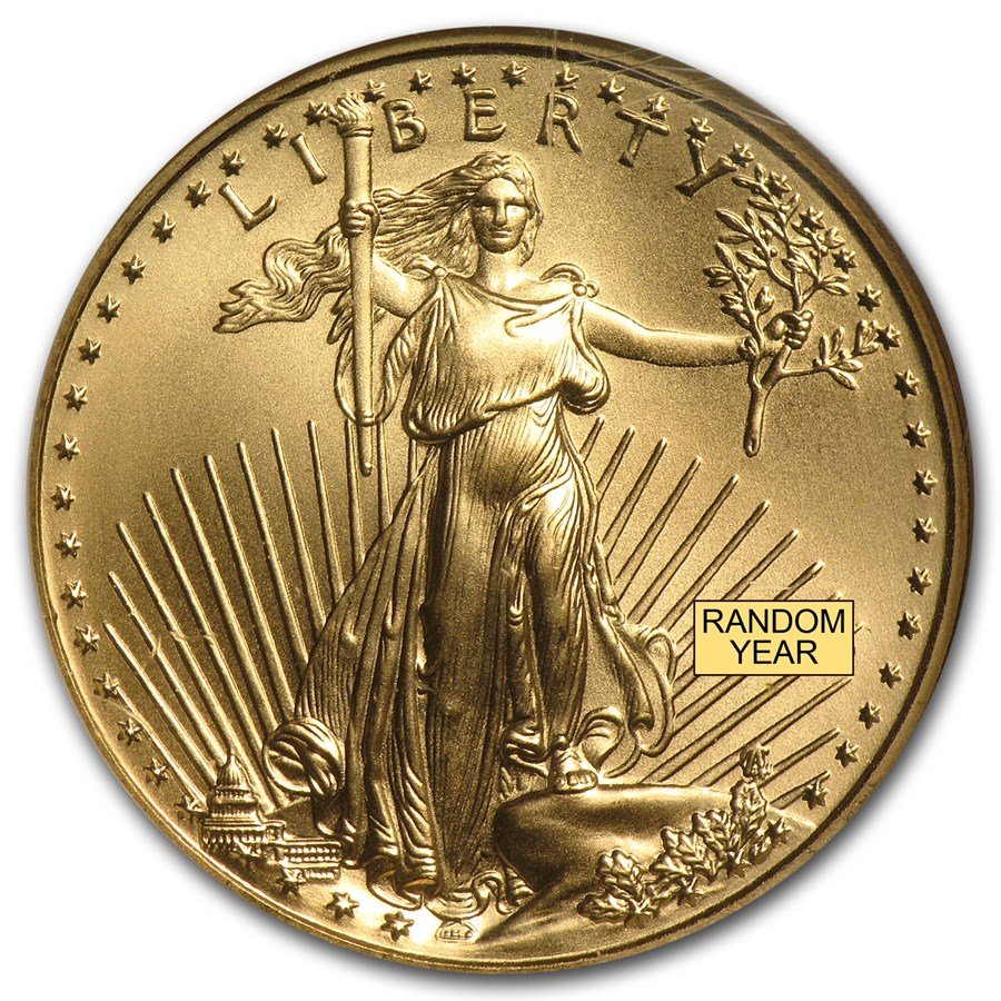 1/2 oz American Gold Eagle MS-69 NGC (Random Year)