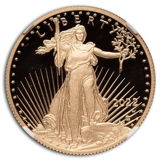 2022-W 1/2 oz Proof American Gold Eagle PF-70 NGC