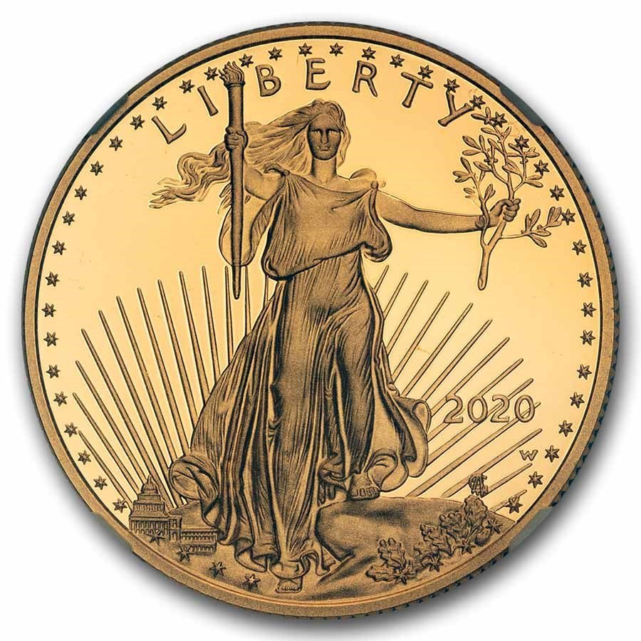 2020-W 1/2 oz Proof Gold Eagle PF-70 UCAM NGC