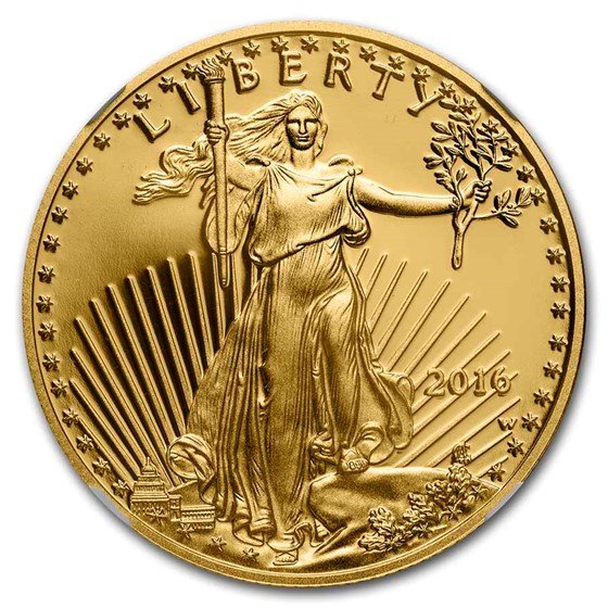 2016-W 1/2 oz Proof American Gold Eagle PF-70 UCAM NGC