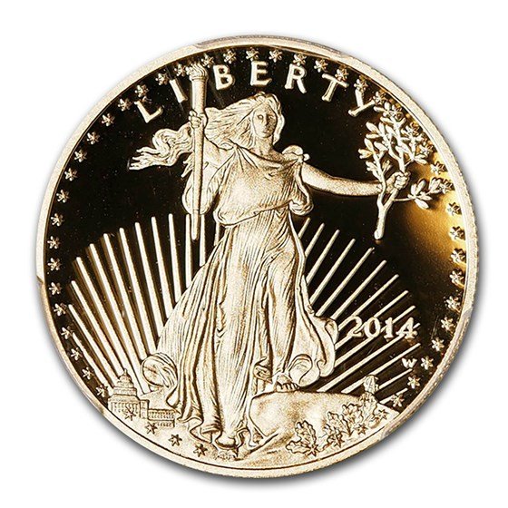 2014-W 1/2 oz Proof American Gold Eagle PR-70 PCGS