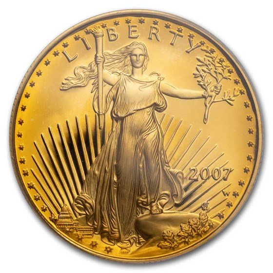 2007-W 1/2 oz Proof American Gold Eagle PR-70 DCAM PCGS