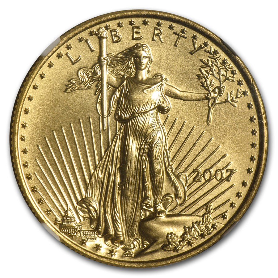 2007 1/2 oz American Gold Eagle MS-69 NGC