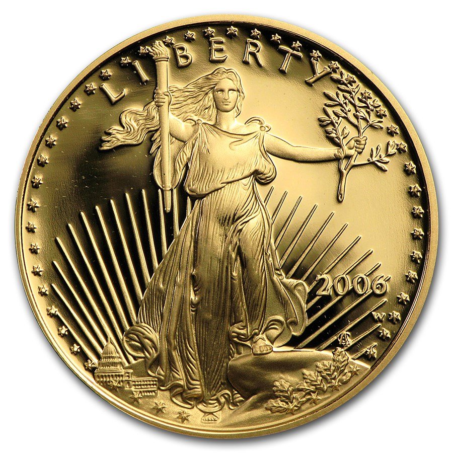 2006-W 1/2 oz Proof American Gold Eagle (w/Box & COA)