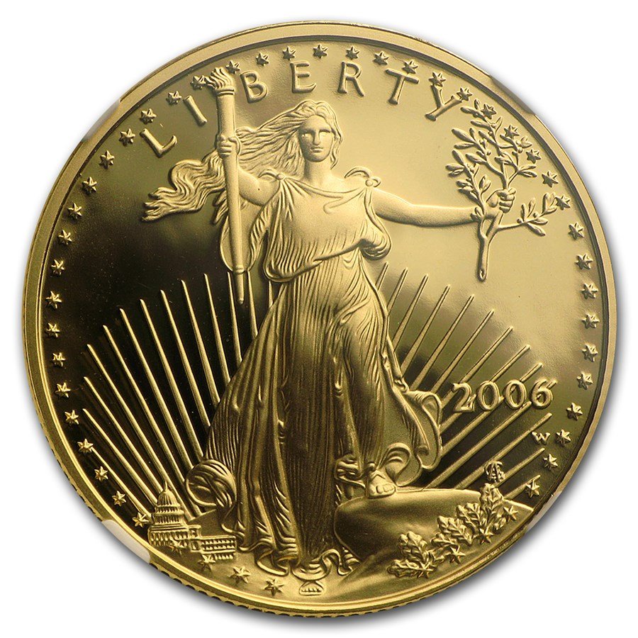 2006-W 1/2 oz Proof American Gold Eagle PF-69 UCAM NGC
