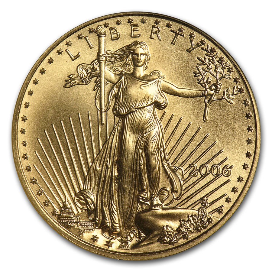 2006 1/2 oz American Gold Eagle MS-69 NGC (First Strikes)