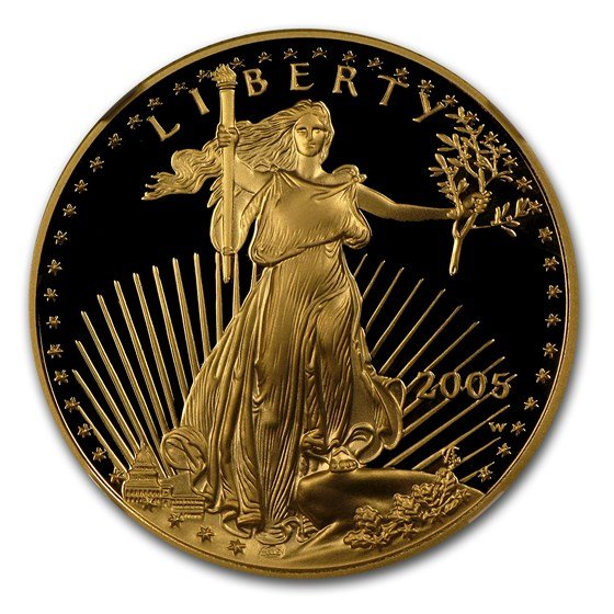 2005-W 1/2 oz Proof American Gold Eagle PF-70 NGC