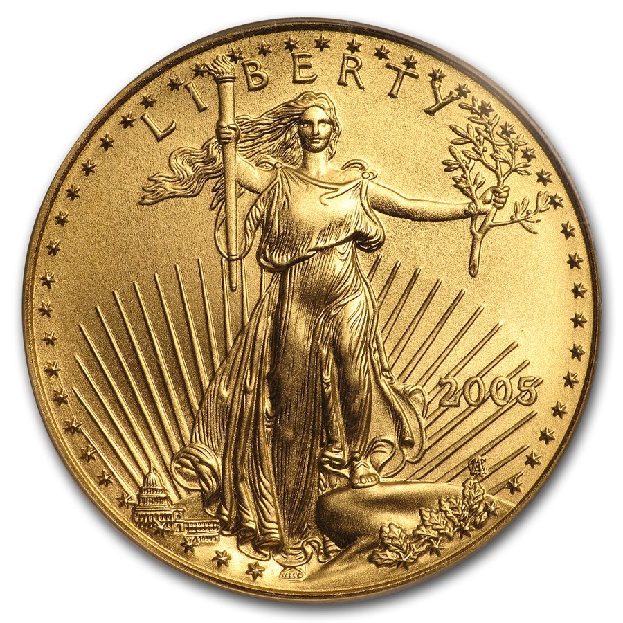 2005 1/2 oz American Gold Eagle MS-69 PCGS (FirstStrike®)