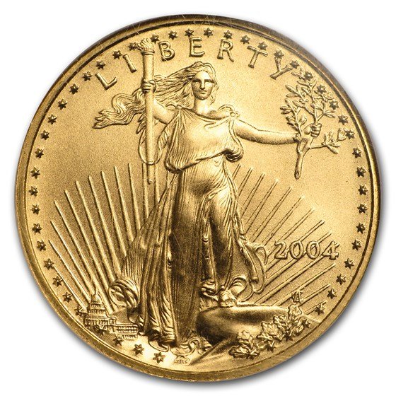 2004 1/2 oz American Gold Eagle MS-69 NGC