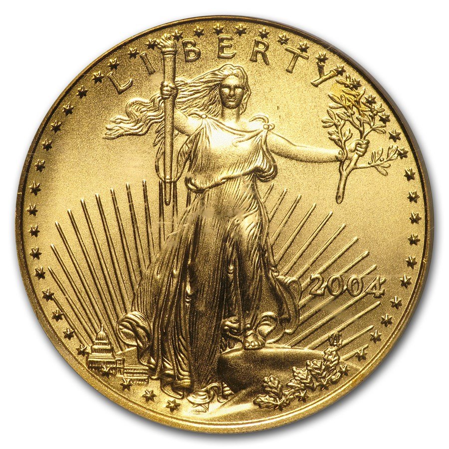 2004 1/2 oz American Gold Eagle MS-70 PCGS