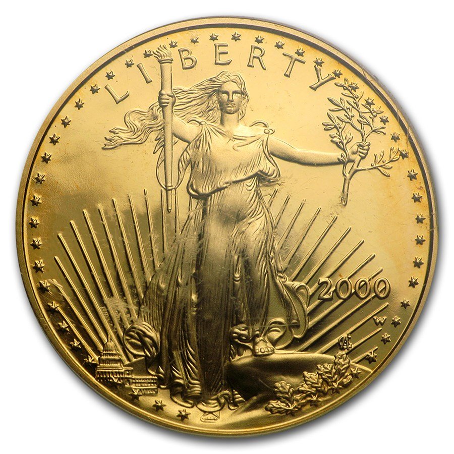 2000-W 1/2 oz Proof American Gold Eagle PR-69 PCGS
