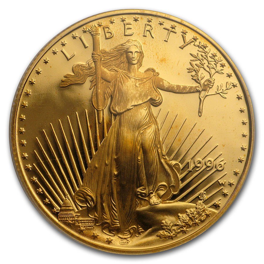 1996-W 1/2 oz Proof American Gold Eagle PR-69 PCGS
