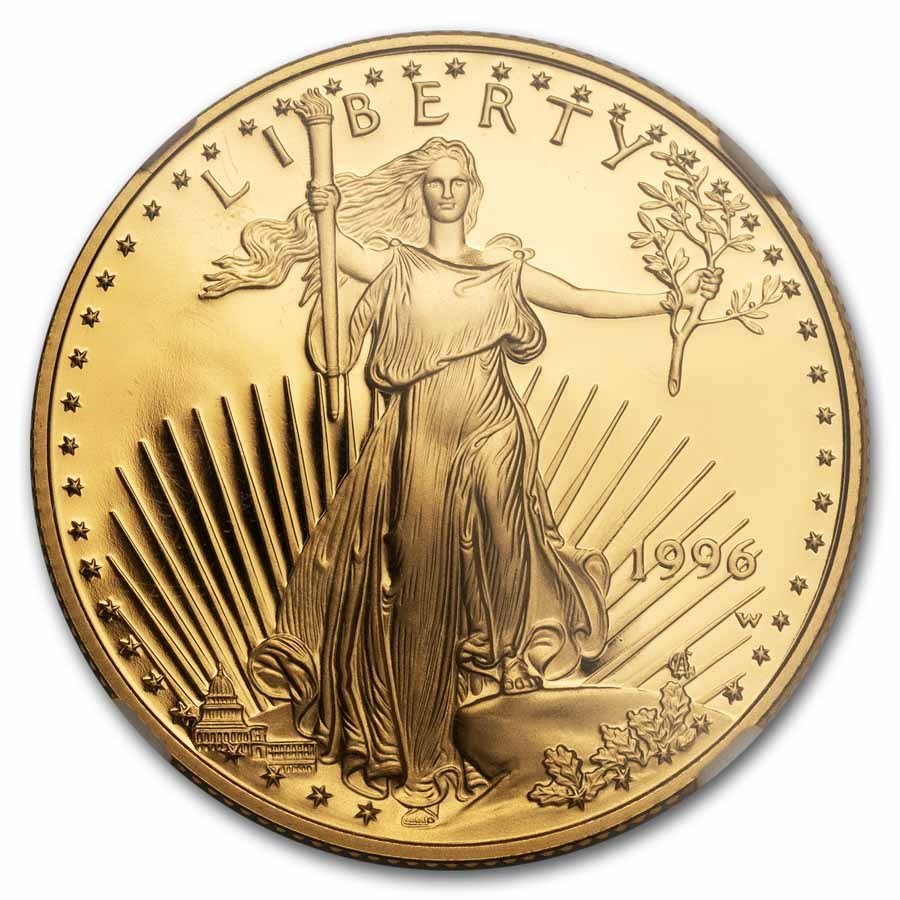 1996-W 1/2 oz Proof American Gold Eagle PF-70 UCAM NGC
