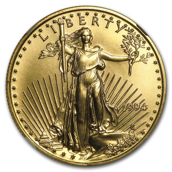 1994 1/2 oz American Gold Eagle MS-70 NGC