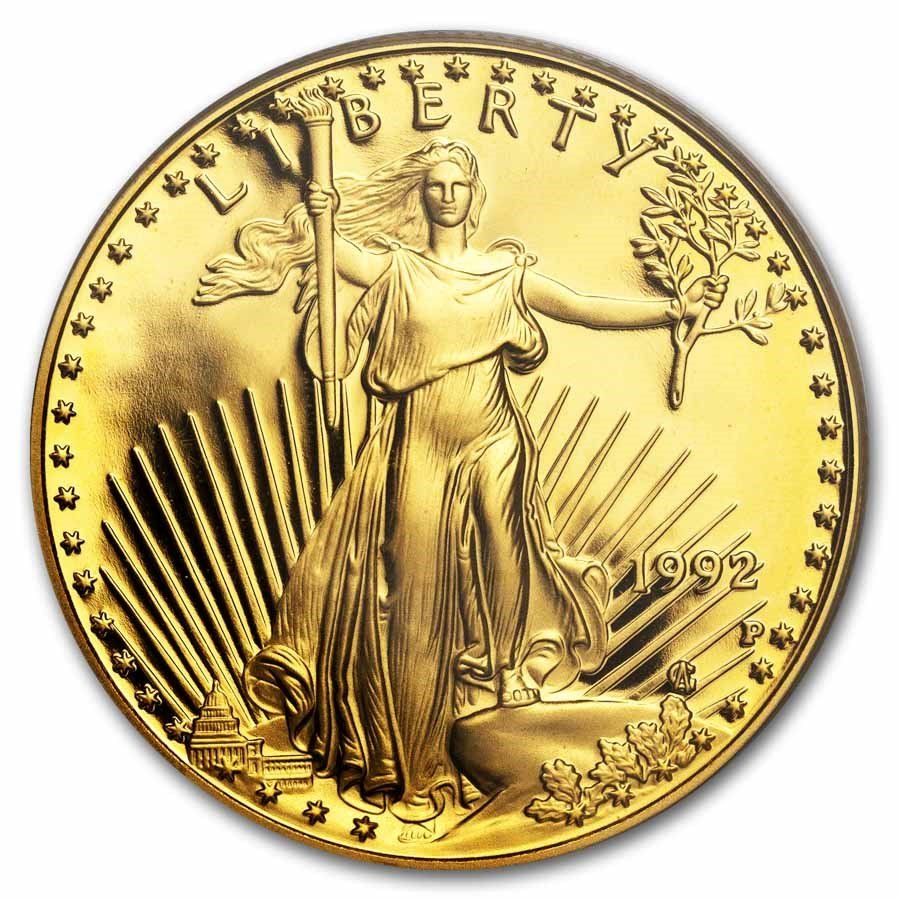 1992-P 1/2 oz Proof American Gold Eagle PR-69 PCGS