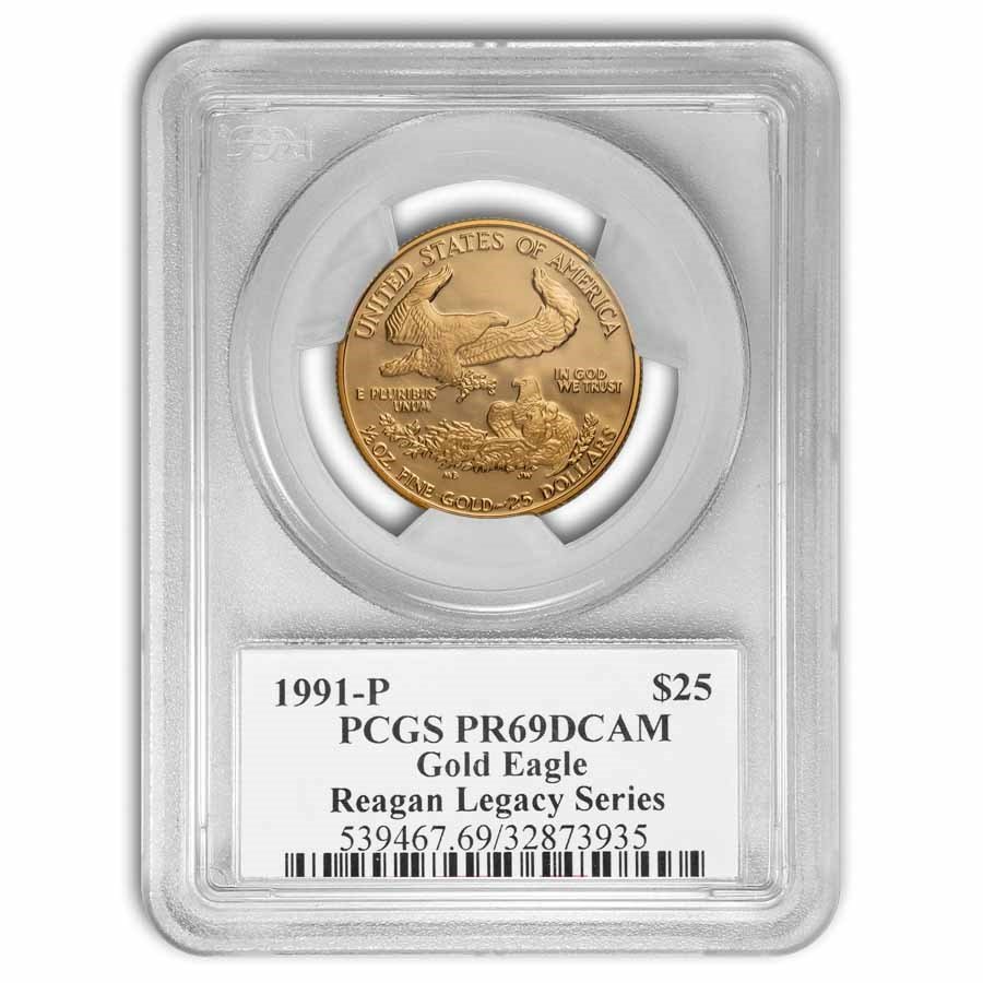 1991-P 1/2 oz Proof American Gold Eagle PR-69 DCAM PCGS
