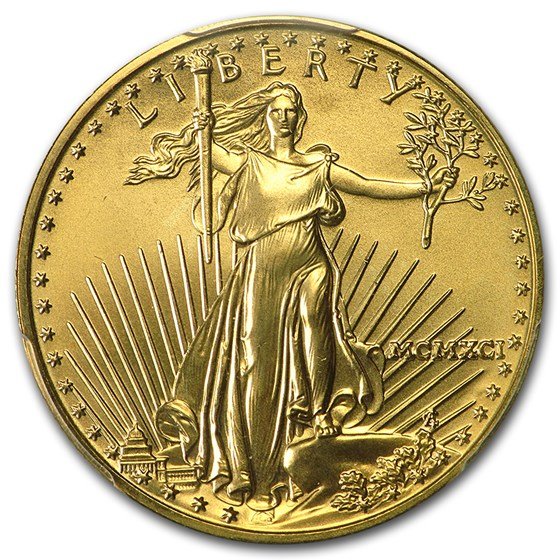 1991 1/2 oz American Gold Eagle MS-69 PCGS