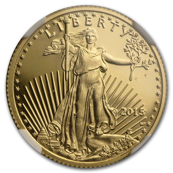 2015-W 1/4 oz Proof American Gold Eagle PF-70 UCAM NGC
