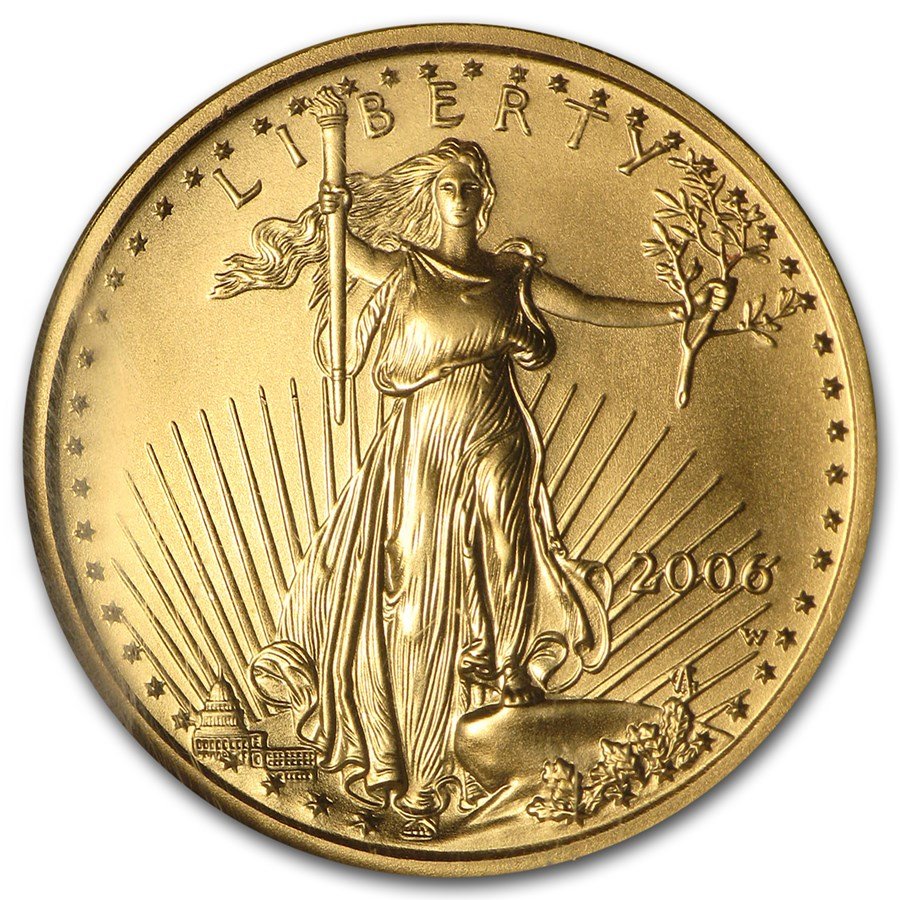 2006-W 1/4 oz Burnished Gold Eagle MS/SP-69 NGC (Early Release)