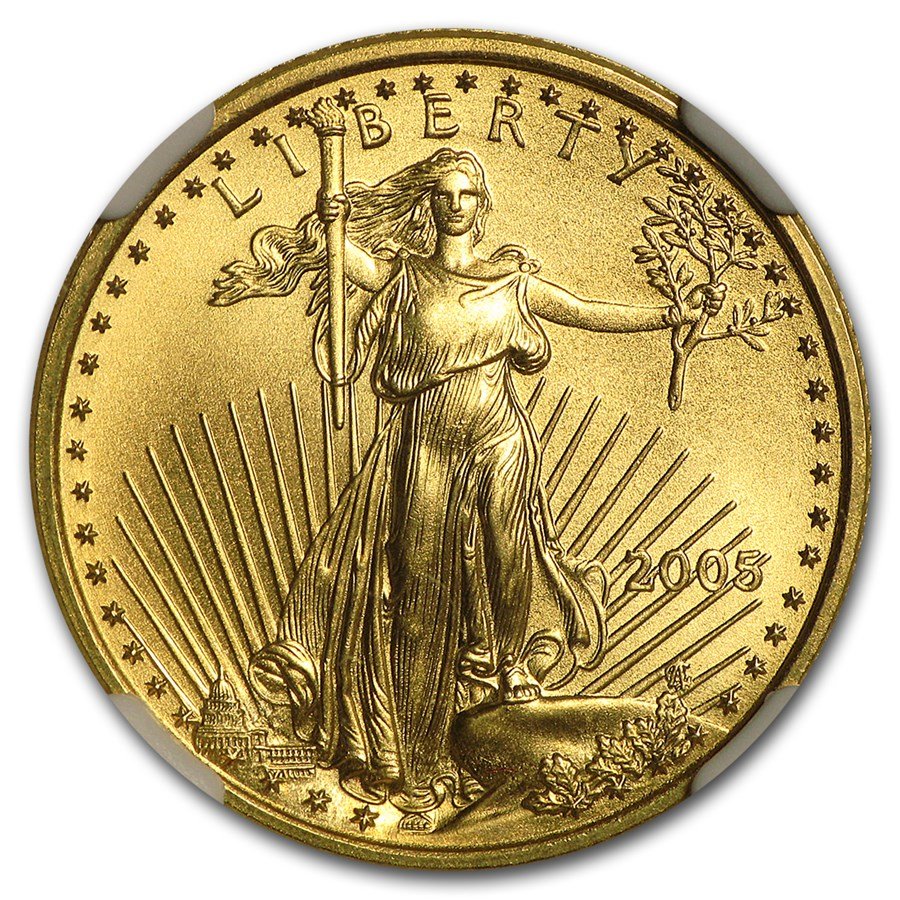 2005 1/4 oz American Gold Eagle MS-69 NGC