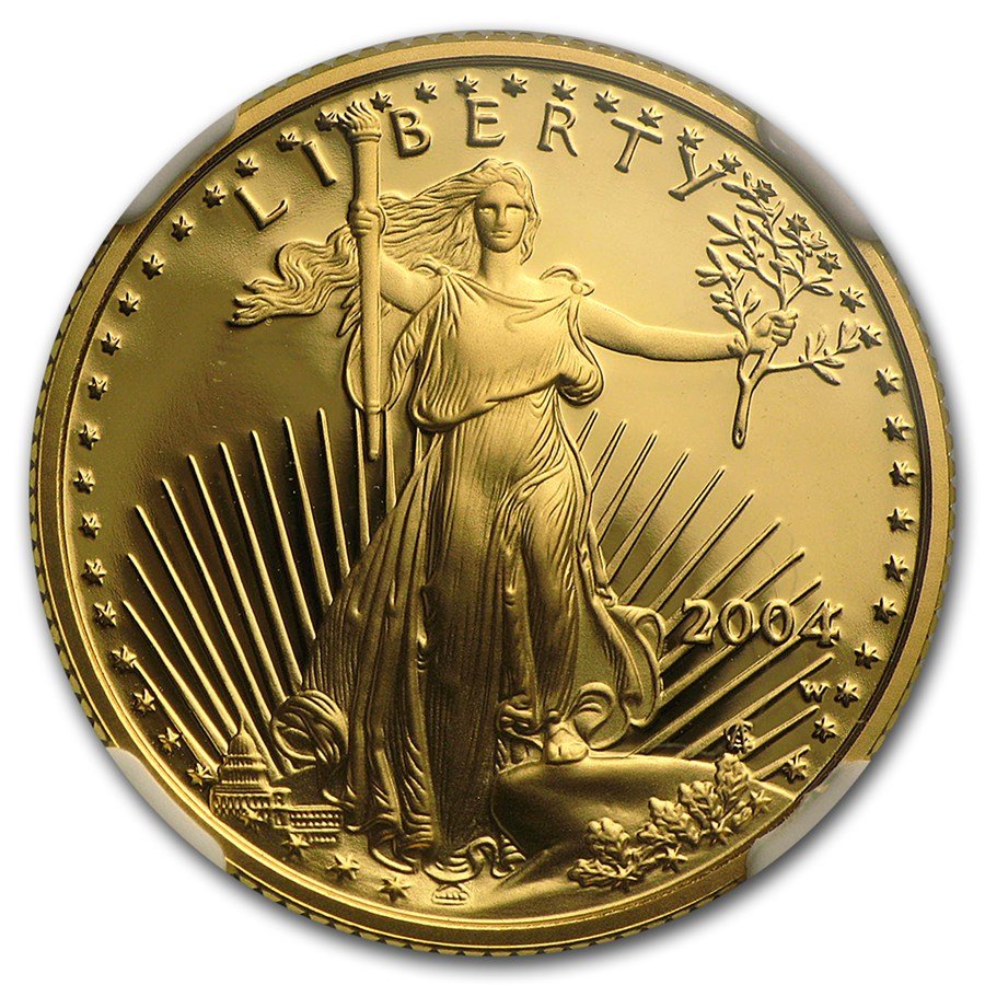 2004-W 1/4 oz Proof American Gold Eagle PF-69 UCAM NGC