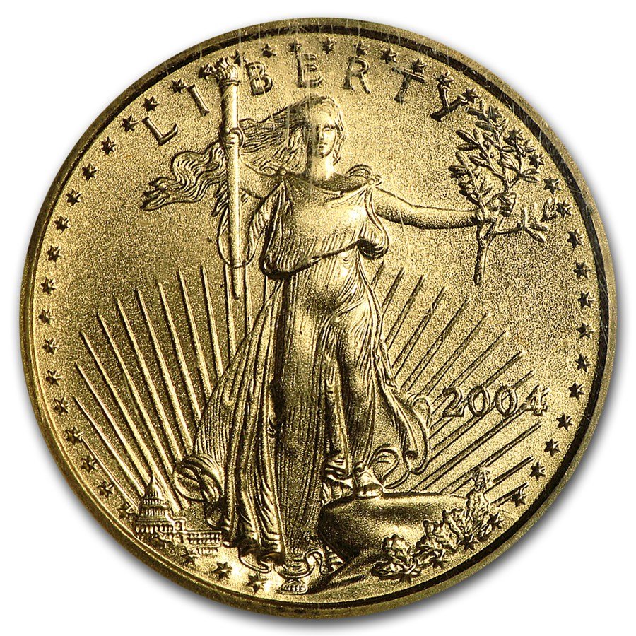 2004 1/4 oz American Gold Eagle MS-69 NGC