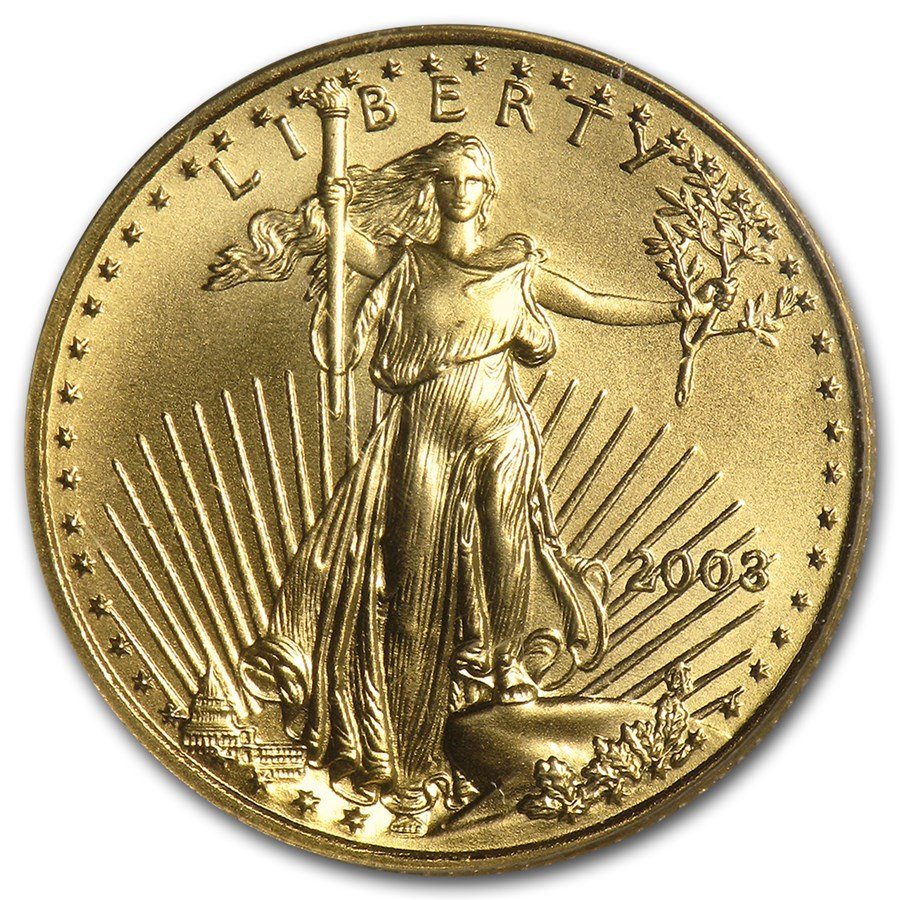 2003 1/4 oz American Gold Eagle MS-69 PCGS