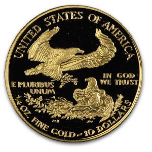 1996-W 1/4 oz Proof American Gold Eagle (Capsule Only)