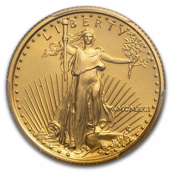 1991 1/4 oz American Gold Eagle MS-69 PCGS