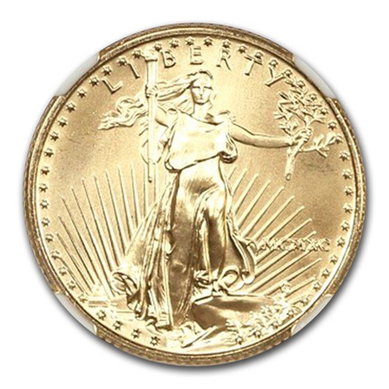 1990 1/4 oz American Gold Eagle MS-70 NGC