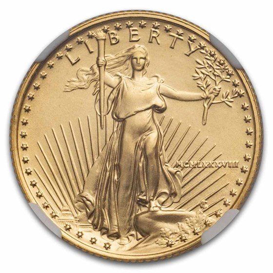 1988 1/4 oz American Gold Eagle MS-69 NGC