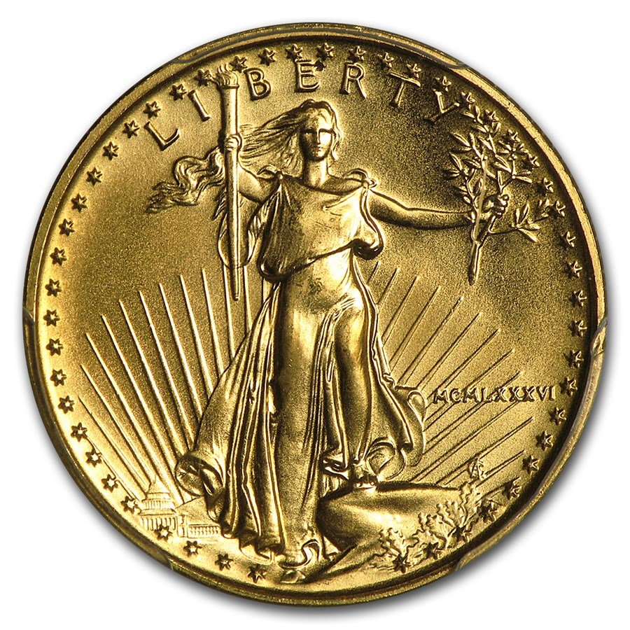 1986 1/4 oz American Gold Eagle MS-69 PCGS