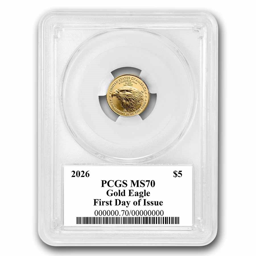 2026 1/10 oz American Gold Eagle MS-70 PCGS (FDI, Black Label)