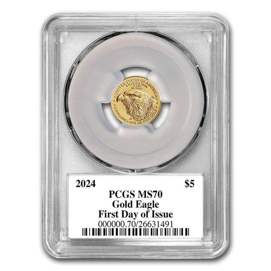 2024 1/10 oz American Gold Eagle MS-70 PCGS (FDI, Black Label)