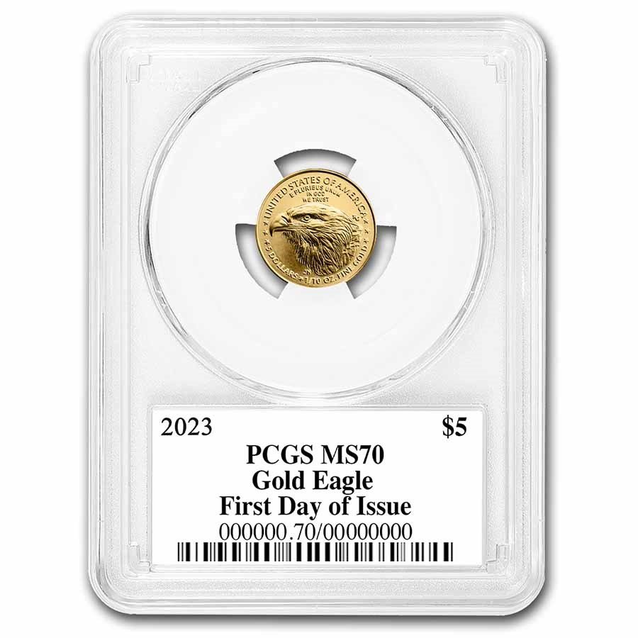 2023 1/10 oz American Gold Eagle MS-70 PCGS (FDI, Black Label)