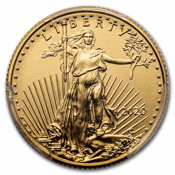 2020 1/10 oz American Gold Eagle MS-70 PCGS (FirstStrike®)
