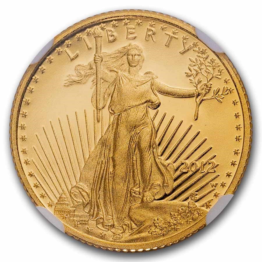 2012-W 1/10 oz Proof American Gold Eagle PF-70 UCAM NGC
