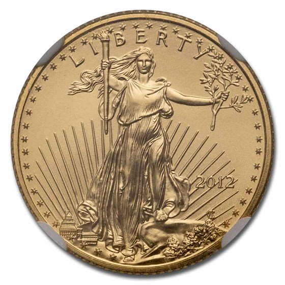 2012 1/10 oz American Gold Eagle MS-70 NGC (Early Releases)