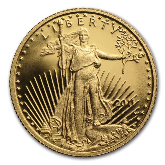 2011-W 1/10 oz Proof American Gold Eagle (w/Box & COA)