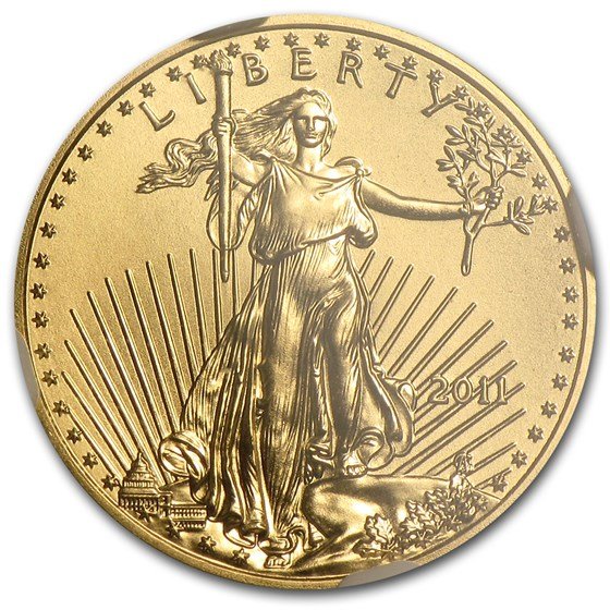 2011 1/10 oz American Gold Eagle MS-70 NGC