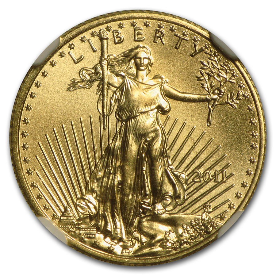 2011 1/10 oz American Gold Eagle MS-70 NGC (Early Releases)