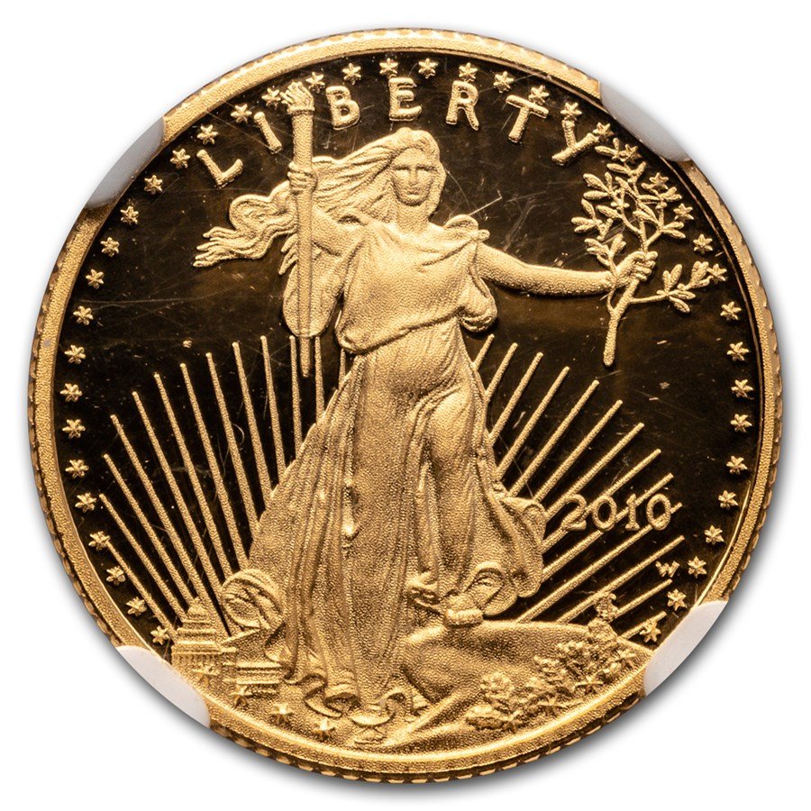 2010-W 1/10 oz Proof American Gold Eagle PF-70 UCAM NGC