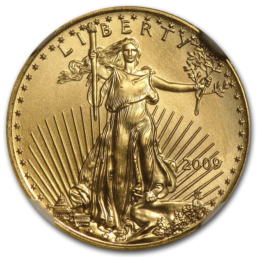 2009 1/10 oz American Gold Eagle MS-69 NGC