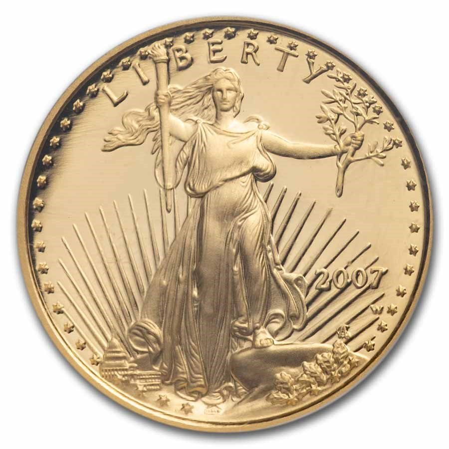2007-W 1/10 oz Proof American Gold Eagle PF-70 NGC (ER)