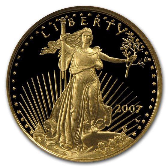 2007-W 1/10 oz Proof American Gold Eagle PF-70 UCAM NGC