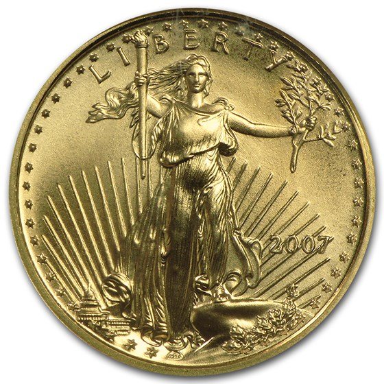2007 1/10 oz American Gold Eagle MS-70 NGC (Early Releases)